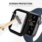 Apple Watch Series 7 41mm用 ENKAY Hat-Prince 2イン1 PCフレーム + 9H強化ガラスプロテクター フルカバレッジケース