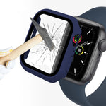 Apple Watch Series 7 45mm用 ENKAY Hat-Prince 2イン1 PCフレーム + 9H強化ガラスプロテクター フルカバレッジケース