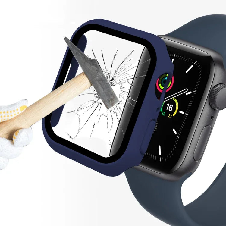 Apple Watch Series 7 45mm用 ENKAY Hat-Prince 2イン1 PCフレーム + 9H強化ガラスプロテクター フルカバレッジケース