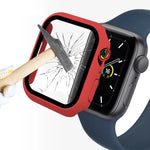 Apple Watch Series 7 45mm用 ENKAY Hat-Prince 2イン1 PCフレーム + 9H強化ガラスプロテクター フルカバレッジケース