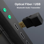 SW03 2-in-1 Bluetooth 5.0オーディオトランスミッター USB＋SPDIF 低遅延光ワイヤレスアダプター テレビ・PC用