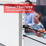 SW03 2-in-1 Bluetooth 5.0オーディオトランスミッター USB＋SPDIF 低遅延光ワイヤレスアダプター テレビ・PC用