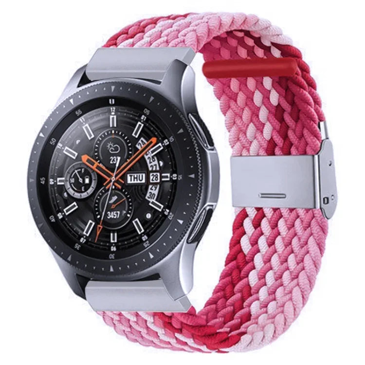 Galaxy Watch 4 20mm 用ナイロン編みメタルバックルストラップ、20mm