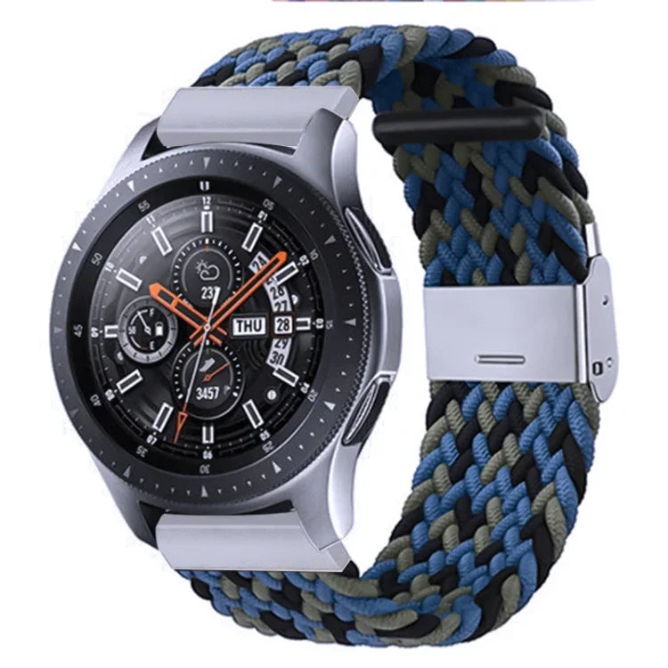 Galaxy Watch 4 20mm 用ナイロン編みメタルバックルストラップ、20mm