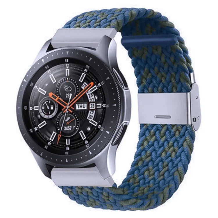 Galaxy Watch 4 20mm 用ナイロン編みメタルバックルストラップ、20mm