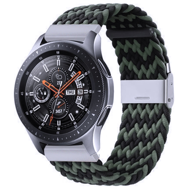 Galaxy Watch 4 20mm 用ナイロン編みメタルバックルストラップ、20mm