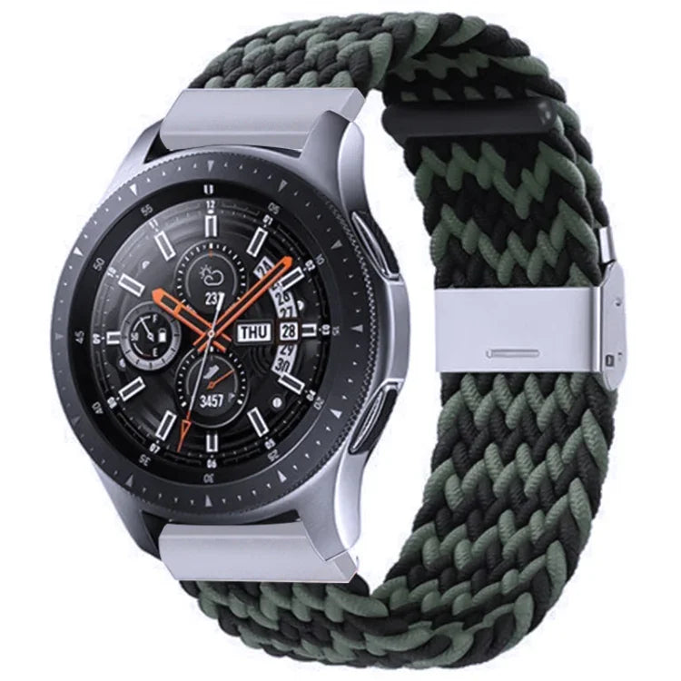 Galaxy Watch 4 20mm 用ナイロン編みメタルバックルストラップ、20mm