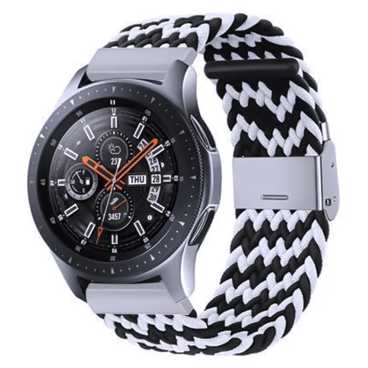 Galaxy Watch 4 20mm 用ナイロン編みメタルバックルストラップ、20mm