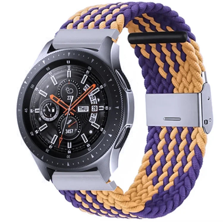 Galaxy Watch 4 20mm 用ナイロン編みメタルバックルストラップ、20mm