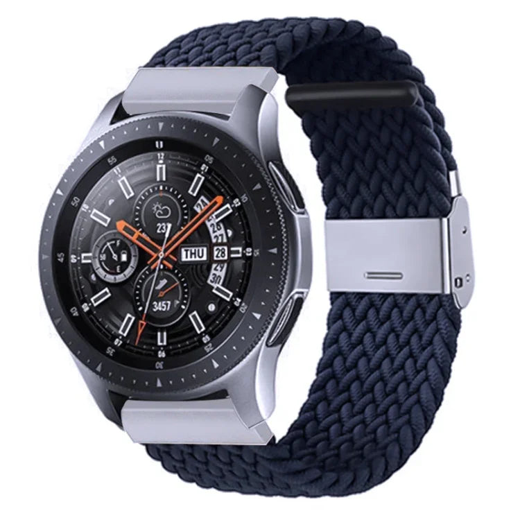 Galaxy Watch 4 20mm 用ナイロン編みメタルバックルストラップ、20mm