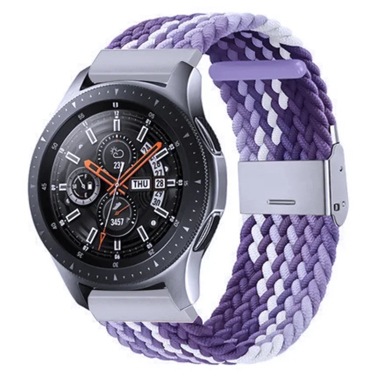 Galaxy Watch 4 20mm 用ナイロン編みメタルバックルストラップ、20mm