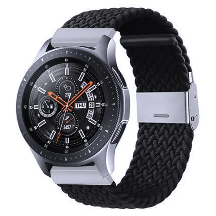 Galaxy Watch 4 20mm 用ナイロン編みメタルバックルストラップ、20mm