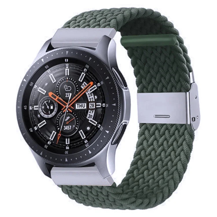 Galaxy Watch 4 20mm 用ナイロン編みメタルバックルストラップ、20mm