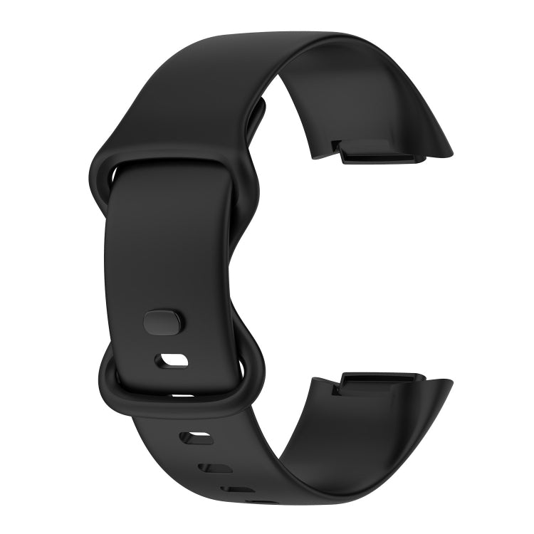 For Fitbit Charge 5 Monochromatic Silica Gel To Replace Watch Strap, Size：Large Size, Size: Small Size
