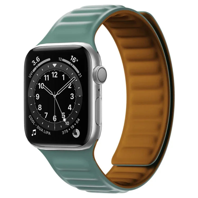 シリコンマグネットストラップウォッチバンド Apple Watchシリーズ用、7 41mm / 6&SE&5&4 40mm / 3&2&1 38mm、7 45mm / 6&SE&5&4 44mm / 3&2&1 42mm