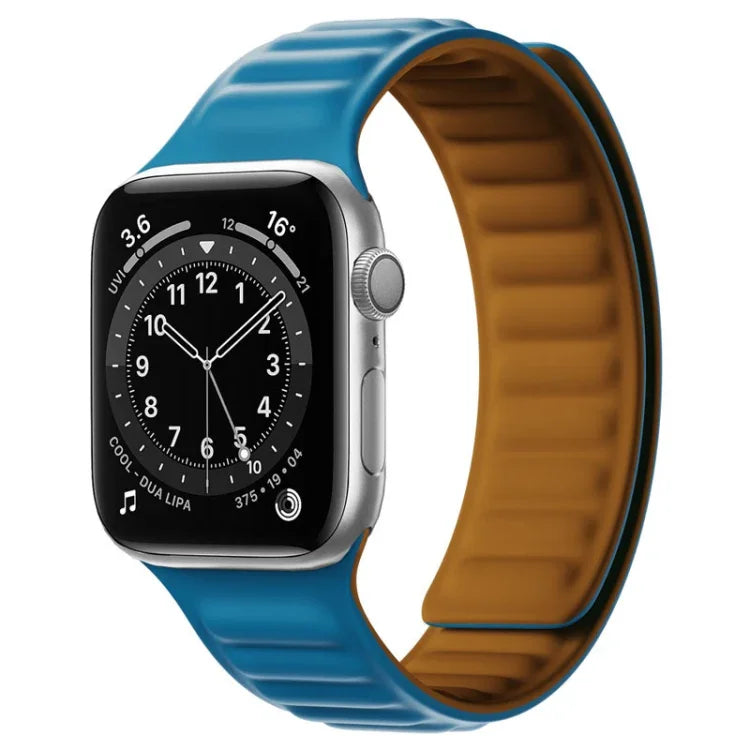 シリコンマグネットストラップウォッチバンド Apple Watchシリーズ用、7 41mm / 6&SE&5&4 40mm / 3&2&1 38mm、7 45mm / 6&SE&5&4 44mm / 3&2&1 42mm