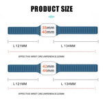 シリコンマグネットストラップウォッチバンド Apple Watchシリーズ用、7 41mm / 6&SE&5&4 40mm / 3&2&1 38mm、7 45mm / 6&SE&5&4 44mm / 3&2&1 42mm
