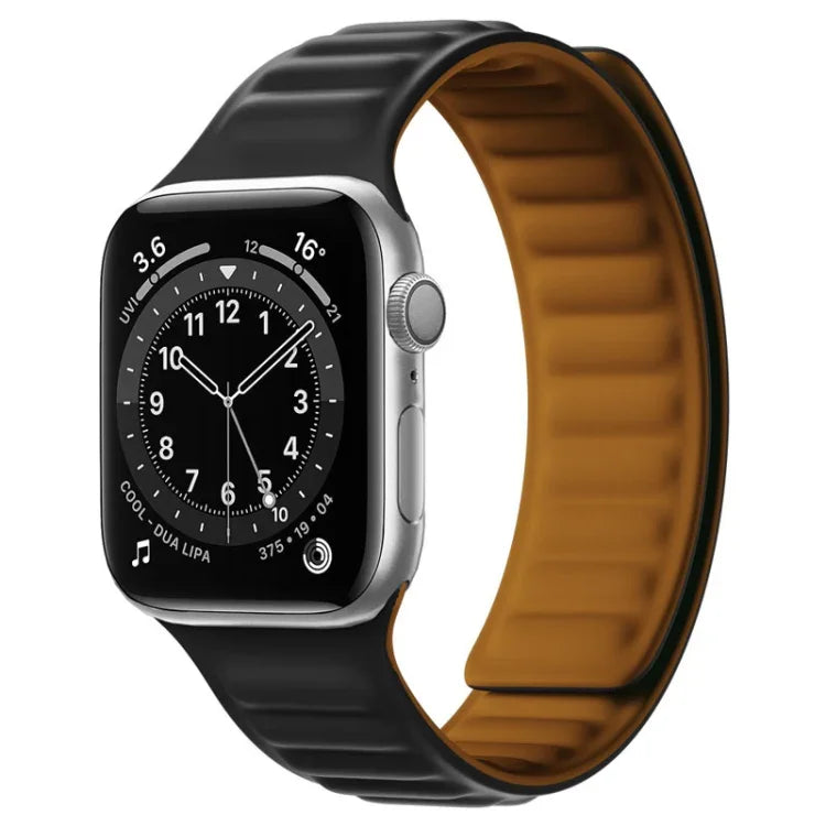 シリコンマグネットストラップウォッチバンド Apple Watchシリーズ用、7 41mm / 6&SE&5&4 40mm / 3&2&1 38mm、7 45mm / 6&SE&5&4 44mm / 3&2&1 42mm