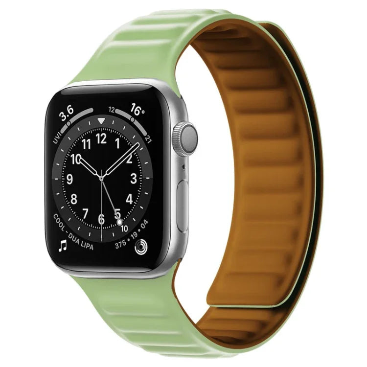 シリコンマグネットストラップウォッチバンド Apple Watchシリーズ用、7 41mm / 6&SE&5&4 40mm / 3&2&1 38mm、7 45mm / 6&SE&5&4 44mm / 3&2&1 42mm