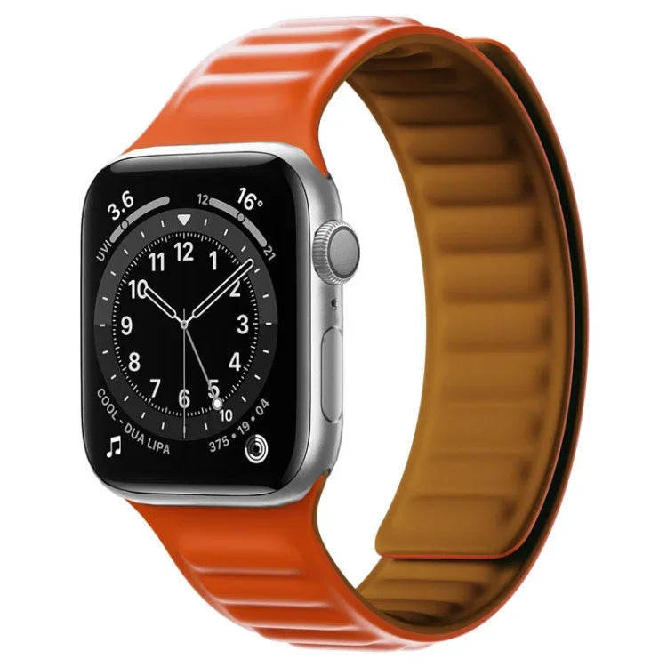 シリコンマグネットストラップウォッチバンド Apple Watchシリーズ用、7 41mm / 6&SE&5&4 40mm / 3&2&1 38mm、7 45mm / 6&SE&5&4 44mm / 3&2&1 42mm