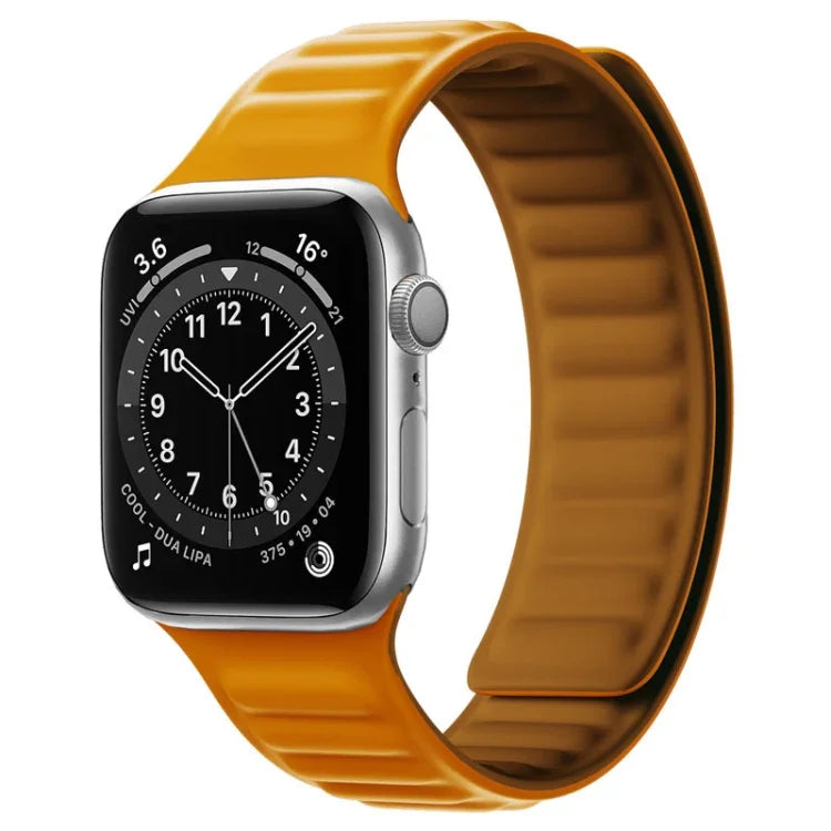 シリコンマグネットストラップウォッチバンド Apple Watchシリーズ用、7 41mm / 6&SE&5&4 40mm / 3&2&1 38mm、7 45mm / 6&SE&5&4 44mm / 3&2&1 42mm