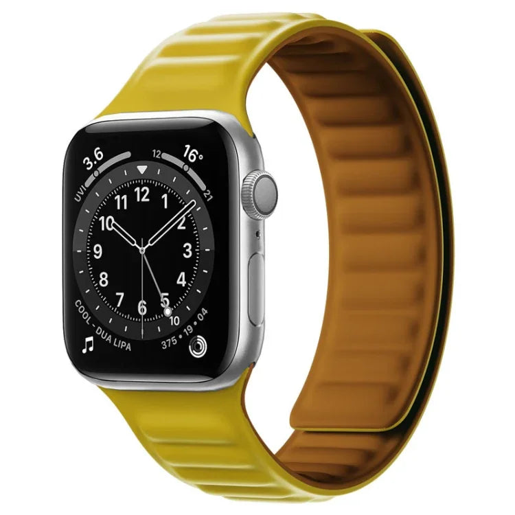 シリコンマグネットストラップウォッチバンド Apple Watchシリーズ用、7 41mm / 6&SE&5&4 40mm / 3&2&1 38mm、7 45mm / 6&SE&5&4 44mm / 3&2&1 42mm