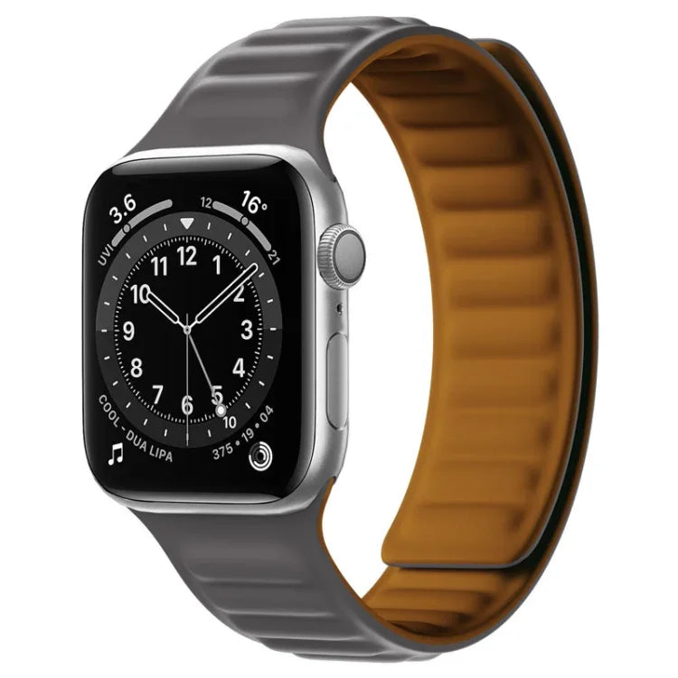シリコンマグネットストラップウォッチバンド Apple Watchシリーズ用、7 41mm / 6&SE&5&4 40mm / 3&2&1 38mm、7 45mm / 6&SE&5&4 44mm / 3&2&1 42mm