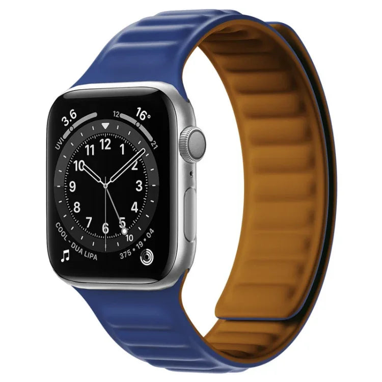 シリコンマグネットストラップウォッチバンド Apple Watchシリーズ用、7 41mm / 6&SE&5&4 40mm / 3&2&1 38mm、7 45mm / 6&SE&5&4 44mm / 3&2&1 42mm