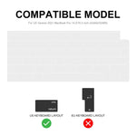 ENKAY 超薄型ソフトTPUラップトップキーボード保護フィルム MacBook Air 13.6 2022/2024 A2681 (M2) / A3113 (M3) 用, バージョン: US版, US版, EU版