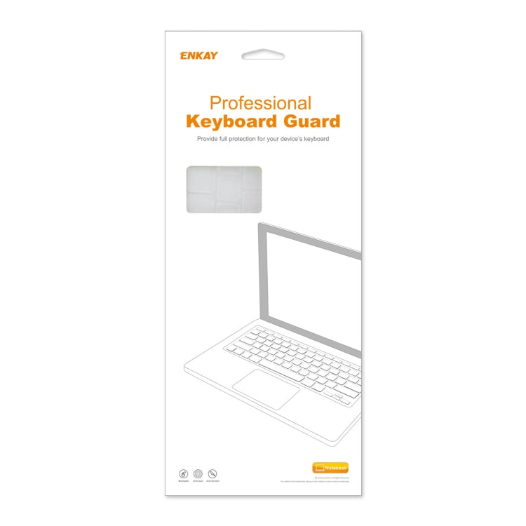 ENKAY 超薄型ソフトTPUラップトップキーボード保護フィルム MacBook Air 13.6 2022/2024 A2681 (M2) / A3113 (M3) 用, バージョン: US版, US版, EU版