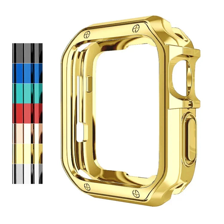 耐落下電気めっきTPUウォッチ保護ケース Apple 1/2/3/4/5/6/7/SE用、38mm/40mm/41mm、42mm/44mm/45mm