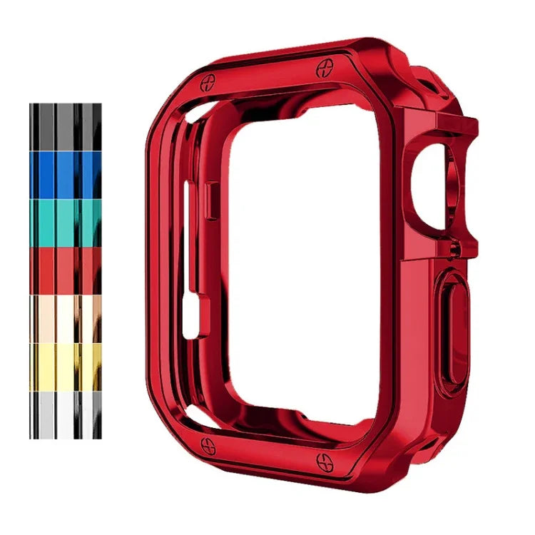 耐落下電気めっきTPUウォッチ保護ケース Apple 1/2/3/4/5/6/7/SE用、38mm/40mm/41mm、42mm/44mm/45mm