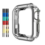 耐落下電気めっきTPUウォッチ保護ケース Apple 1/2/3/4/5/6/7/SE用、38mm/40mm/41mm、42mm/44mm/45mm