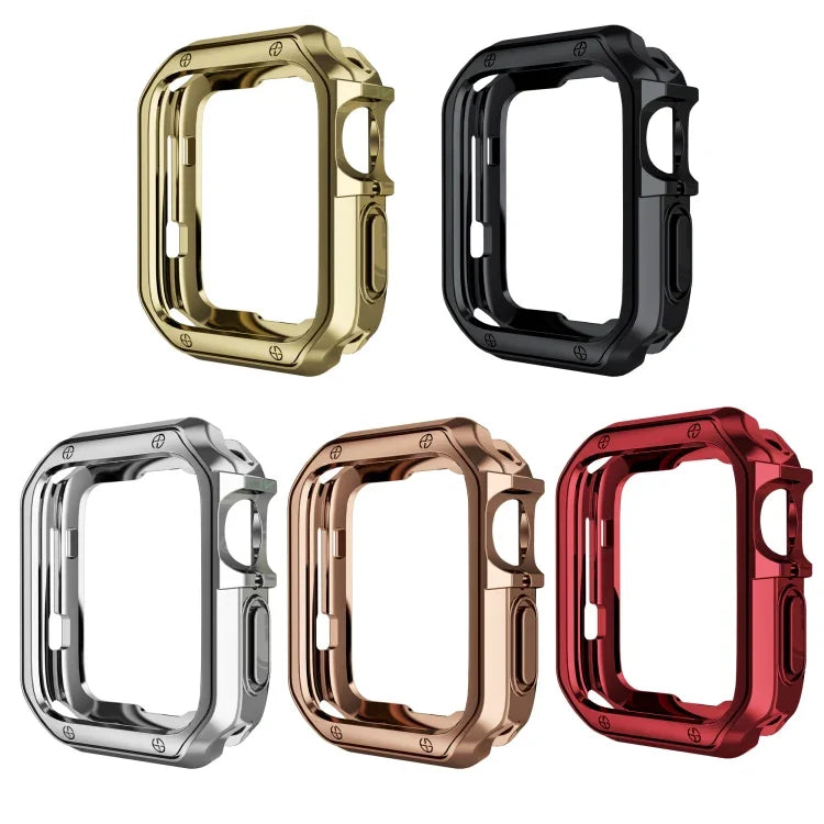 耐落下電気めっきTPUウォッチ保護ケース Apple 1/2/3/4/5/6/7/SE用、38mm/40mm/41mm、42mm/44mm/45mm