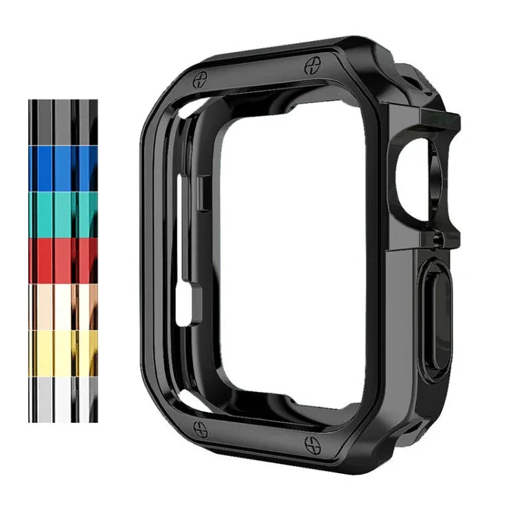 耐落下電気めっきTPUウォッチ保護ケース Apple 1/2/3/4/5/6/7/SE用、38mm/40mm/41mm、42mm/44mm/45mm