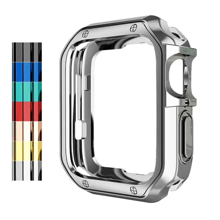 耐落下電気めっきTPUウォッチ保護ケース Apple 1/2/3/4/5/6/7/SE用、38mm/40mm/41mm、42mm/44mm/45mm