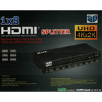 1 x 8 4K x 2K 3840*2160/30HZ HDMI スプリッター、1 x 8 4K x 2K