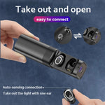 T&G TG909 TWS インイヤー ミニ デュアルチャンネル ステレオ Bluetooth イヤホン LEDディスプレイ付き