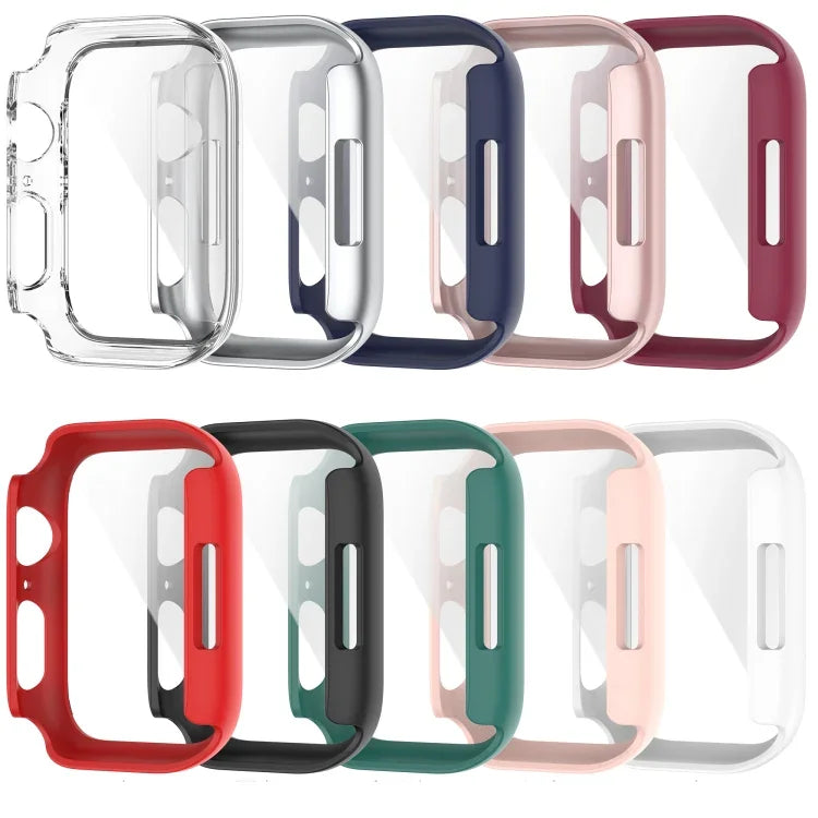 耐衝撃PC保護ケース 強化ガラスフィルム付き Apple Watch Series 9 / 8 / 7 45mm、Apple Watch Series 9 / 8 / 7 41mm対応