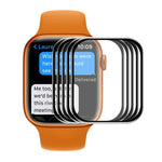 ENKAY Hat-Prince 3D曲面エッジ フルカバレッジ 強化ガラス HDスクリーンプロテクター フィルム Apple Watch Series 9 / 8 / 7 41mm用、1枚、2枚、5枚、10枚