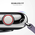 ENKAY Hat-Prince 3D曲面エッジ フルカバレッジ 強化ガラス HDスクリーンプロテクター フィルム Apple Watch Series 9 / 8 / 7 45mm用、1枚、2枚、5枚、10枚
