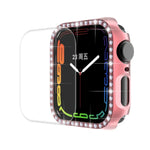 ENKAY Hat-Prince 電気めっきPCダイヤモンドウォッチケース + フルカバレッジ曲面PETスクリーンプロテクター フィルム Apple Watch Series 7 41mm用