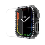 ENKAY Hat-Prince 電気めっきPCダイヤモンドウォッチケース + フルカバレッジ曲面PETスクリーンプロテクター フィルム Apple Watch Series 7 41mm用