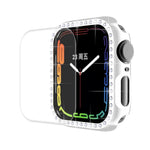 ENKAY Hat-Prince 電気めっきPCダイヤモンドウォッチケース + フルカバレッジ曲面PETスクリーンプロテクター フィルム Apple Watch Series 7 41mm用