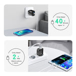 PD25W USB-C / Type-C + QC3.0 USB Dual Ports Fast Charger, UK Plug, UK Plug