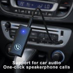 BT05 Bluetooth 5.0 レシーバー AUXオーディオアダプター 車用ハンズフリー