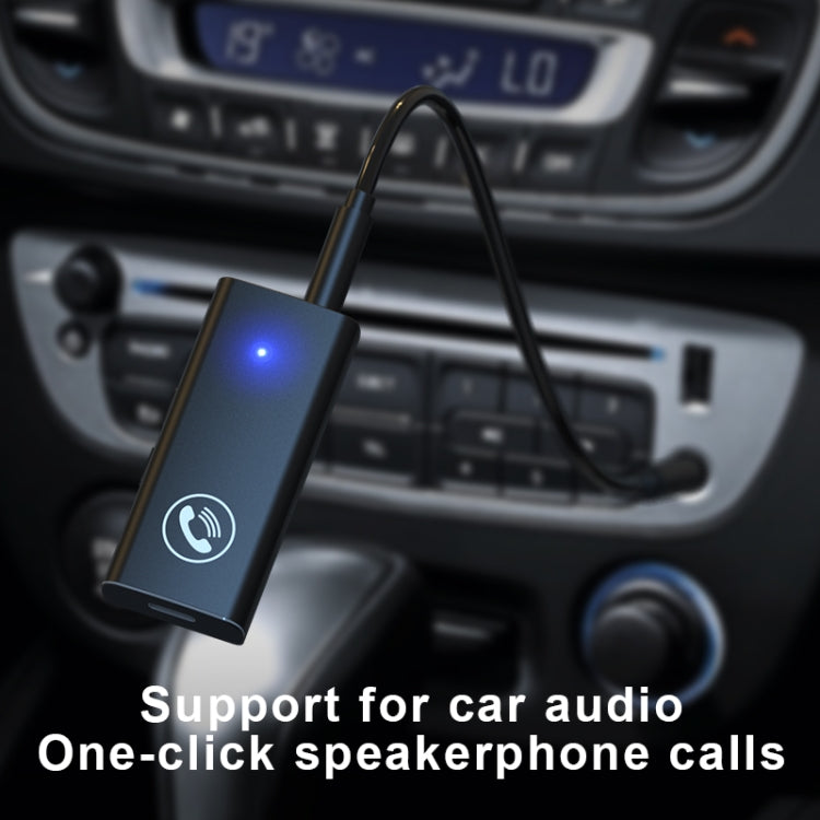 BT05 Bluetooth 5.0 レシーバー AUXオーディオアダプター 車用ハンズフリー