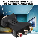 金メッキ HDMI オスから3 RGB RCA ビデオオーディオアダプター AV コンポーネントコンバーター DVD プロジェクター用、HDMI