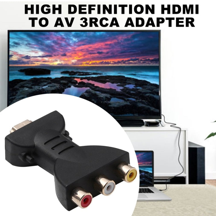 金メッキ HDMI オスから3 RGB RCA ビデオオーディオアダプター AV コンポーネントコンバーター DVD プロジェクター用、HDMI