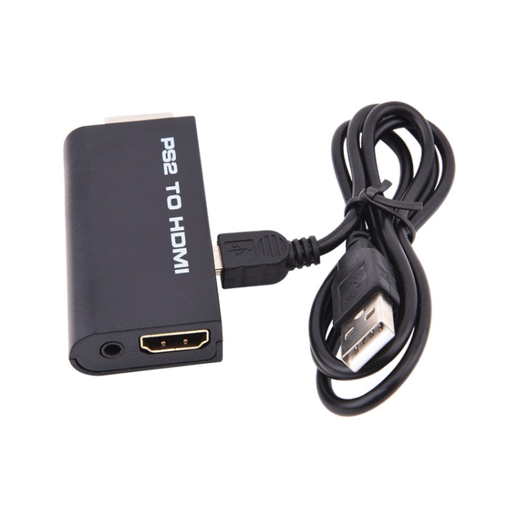 PS2 から HDMI ビデオコンバーター 3.5mm 出力付き